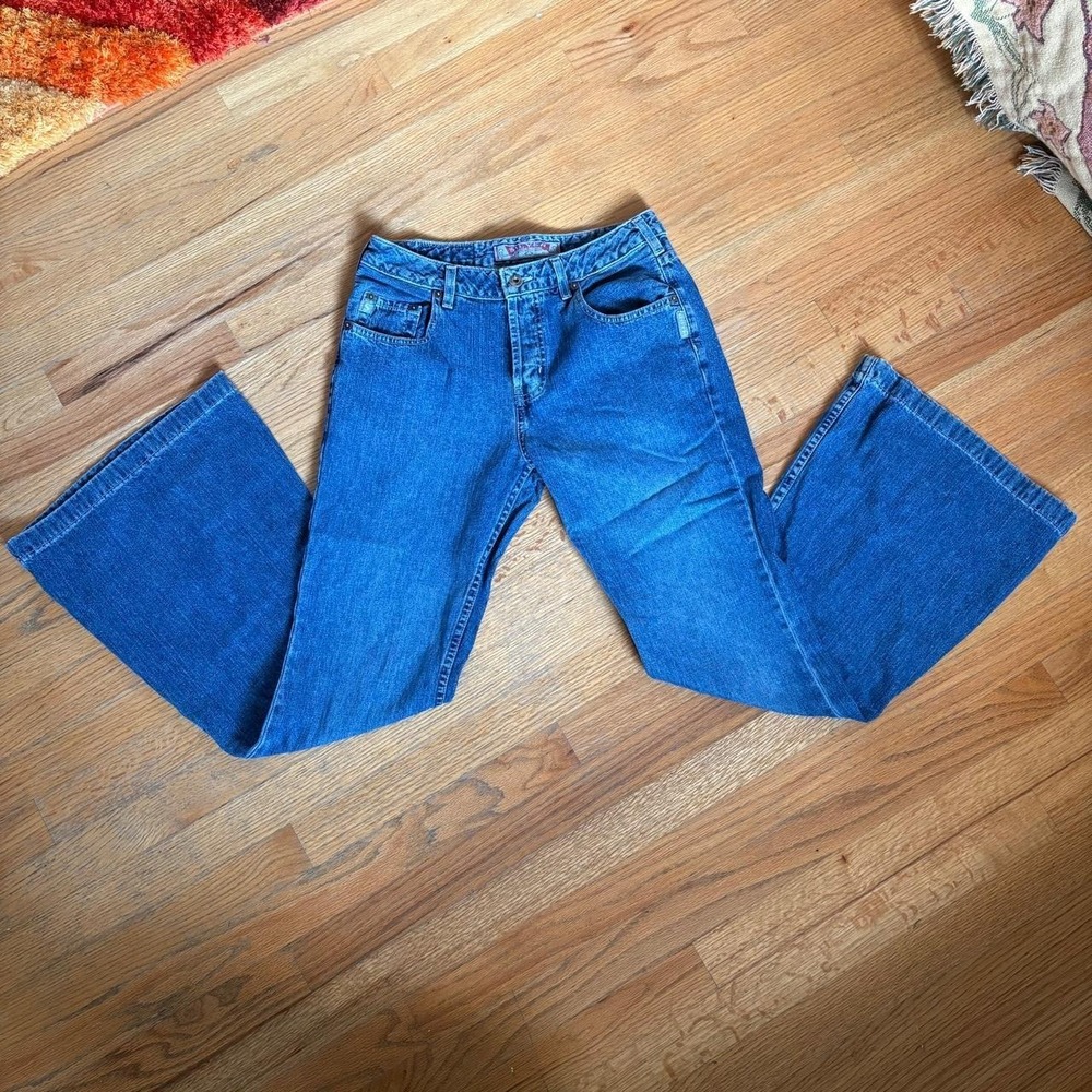Silver Jeans Baggy Flare Medium Wash Vintage 90s Grunge Denim